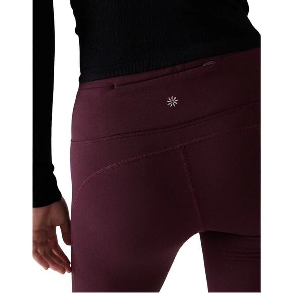 Athleta Altitude Pant PolarTec Stretch Spiced Cabernet S - Picture 3 of 7